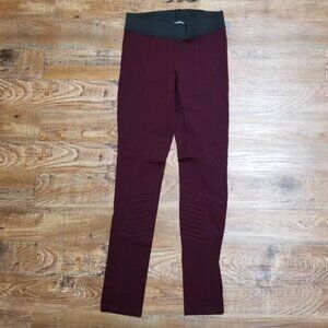 Warehouse One Leggings Burgundy XS Activewear Sporty Yoga Leisure